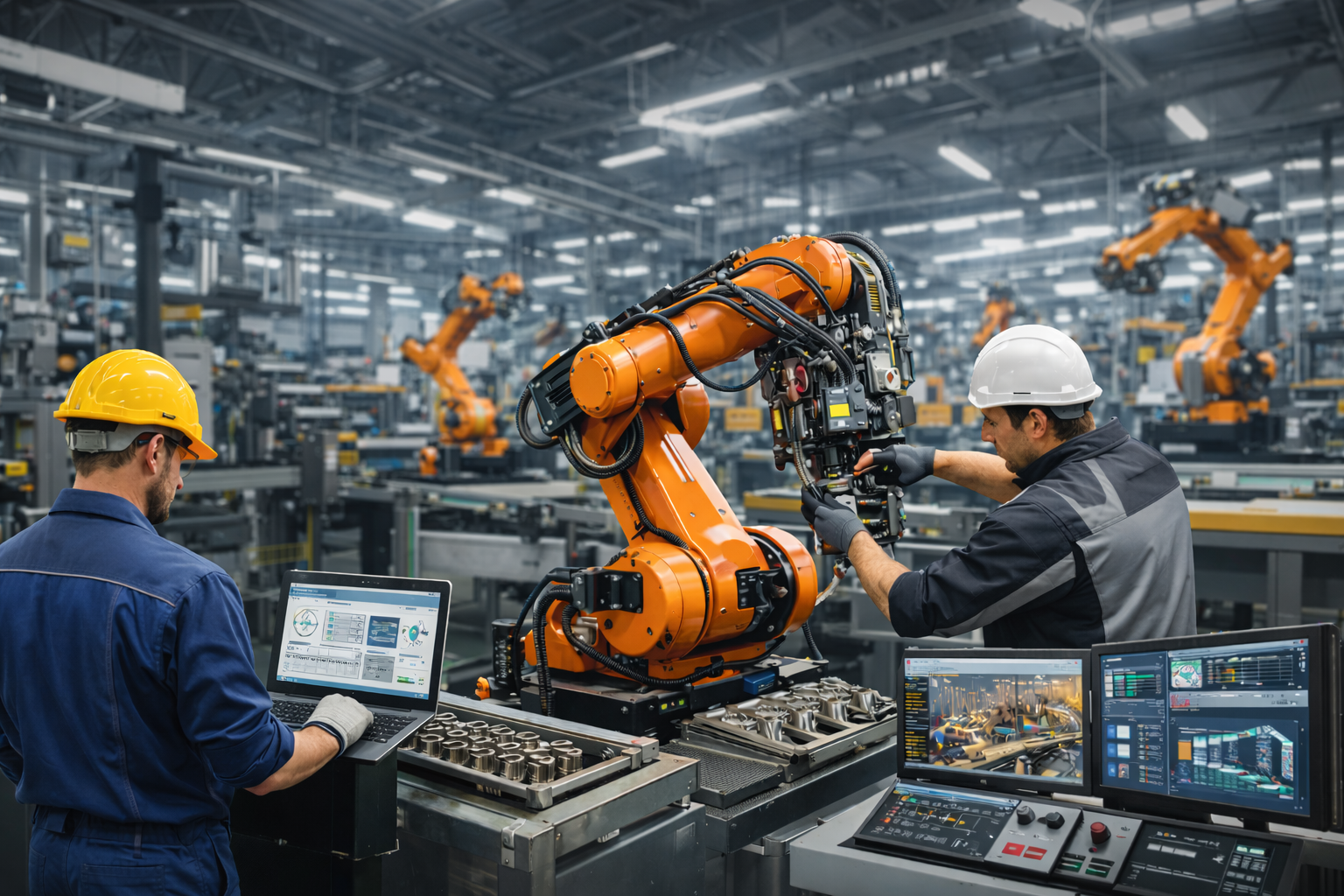 robot arm integration factory